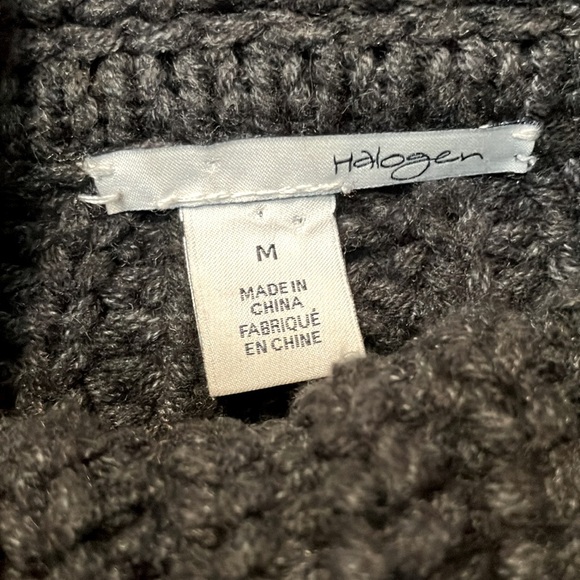 Halogen Chunky Cowl Neck Pullover M - Picture 4 of 6